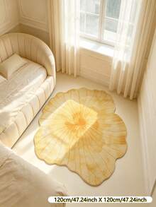 1 pieza Alfombra de dormitorio con diseño floral abstracto de loto amarillo curativo, alfombra de sala de estar - Material de franela suave, peso aprox. 850g/㎡, resistente a la suciedad, duradera, alfombra antideslizante, adecuada para alfombra de sala de estar, alfombra de dormitorio, alfombra de lado de la cama, alfombra de estudio, alfombra de área infantil, alfombra de cocina, tapete de cocina, alfombra de cuarto de lavado, alfombra de baño, decoración del hogar! Adecuada para todas las estaciones, alfombra de decoración festiva! - Multicolor - Ver 14