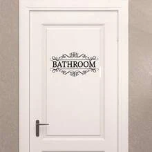 Stiker Dinding/Stiker Dekorasi Rumah untuk Kamar Mandi, Tanda Kamar Mandi, Pintu, Aksesoris, Stiker Dinding, WC, Toilet - kamar mandi - View 5