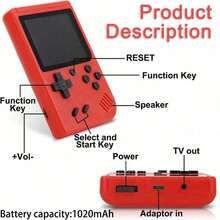 復古手持遊戲機 400合1 Mini Macaroon 遊戲機 2.4吋 8位元 LCD螢幕 內建 1020mAh 電池 適合節日生日禮物 - 查看 6