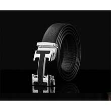 Men's H Letter Automatic Buckle Belt Business Commute Versatile Belt - Multicolor - View 6