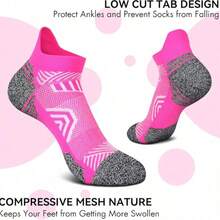 20pcs Women's Sports Socks Running Fitness Compression Short Socks Comfortable Cuff Sports Ankle Socks [Note: Quantity Calculated By Piece] - Multicolor - View 6