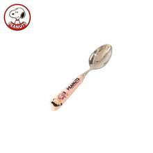 Cuchara de acero inoxidable auténtica de Snoopy con mango de cerámica, cuchara para sopa, tenedor, utensilios para arroz, tenedor para frutas - Ver 11