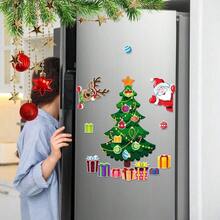 1pc Christmas Tree Snowman Magnetic Sticker, Christmas Fridge Magnet, Cabinet Door Decor Sticker, Christmas Tree Magnetic Sticker Santa Claus Magnetic Sticker, Holiday Decoration Magnetic Sticker, Magnetic Garage Door Sticker Holiday Party Car Magnetic Fridge Decoration Magnetic Sticker Waterproof, Holiday Decoration Party Atmosphere - View 6