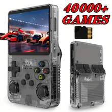 R36S Portable Retro Handheld Game Console, 3.5" IPS HD Screen, Linux System, 128GB Preloaded 40000+ Classic Games, Dual Joysticks, Long Battery Life, Perfect Gift For Adults & Teenagers - View 14