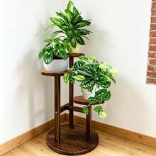 3層室內多盆植栽架，角落植物展示架，適用於陽台、花園、露台、臥室、客廳 - 一般 - 查看 1