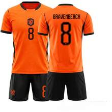 Fußball-Trainingsuniform 2026 USA-Kanada-Mexiko Nr.4 Van Dijk Trikot DeAbnutzung Orange Nr.21 De Jong Weltmeisterschaft Niederlande - 2026 Niederlande Größe 8 ohne Socken - Übersicht 1
