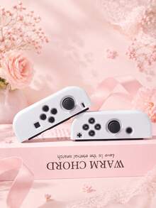 Switch Joy-Con Controller Protective Shell 1 Pair Solid Color Lightweight Anti-Fouling Anti-Slip Game Controller Cover, Easy To Install And Remove Without Sticking Keys, Compatible With Switch Controller Accessories, Girl Style Pink White Black Purple Transparent Multi-Color Options - View 4