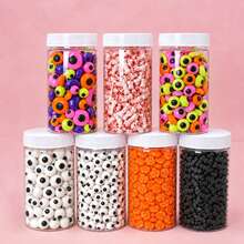 150g/85g Halloween Non-Edible Sugar Beads Assortment, Eyeball Pumpkin Bat Shaped Sugar Beads, For Cupcake Cake Baking Dessert Decoration - Multicolor - View 7