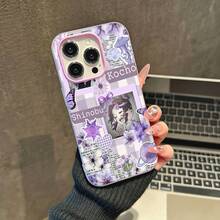 Collage de mariposas moradas de Shinobu Kochofunda de teléfono Fundas compatibles con ,Apple,VIVO,OPPO,,, y Honor.Fabricadas en silicona TPU,ofrecen protección contra golpes y caídas. - Morado - Ver 3