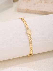 1 Romantic Bracelet With Elegant Butterfly Design For Women, Versatile Accessory Ideal For Daily Use, Dates, Parties And Gift For Friends - 黃色 - 查看 1