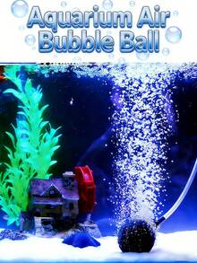 1pc High-Efficiency Stone Air Diffuser (Spherical Air Stone) Suitable For Aquarium, Pond And Hydroponic Systems - Stone Aeration System With Bubble Oxygenation, Suitable For Fish, Low Maintenance Water Quality Oxygenator - Multicolor - View 2