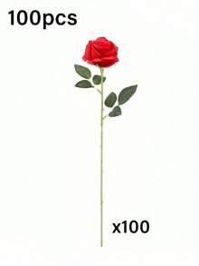 20/10/6/1pc, Artificial Rose Flowers, Faux Rose Flowers, Wedding Decoration, Bridal Bouquet, Suitable For Room Bedroom, Office Desk, Living Room, Wall, Kitchen, Birthday Gift, Wedding Decoration, Table Centerpiece, Outdoor Garden Decoration, Valentine's Day Home Decor - Red - View 13