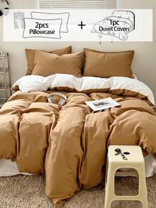 Khaki and White