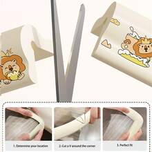 Cute Pink Rabbit Corner Guards, Self-Adhesive Rubber Anti-Collision Corner Protectors, Cartoon Safety Cushion Pads - Multicolor - View 10