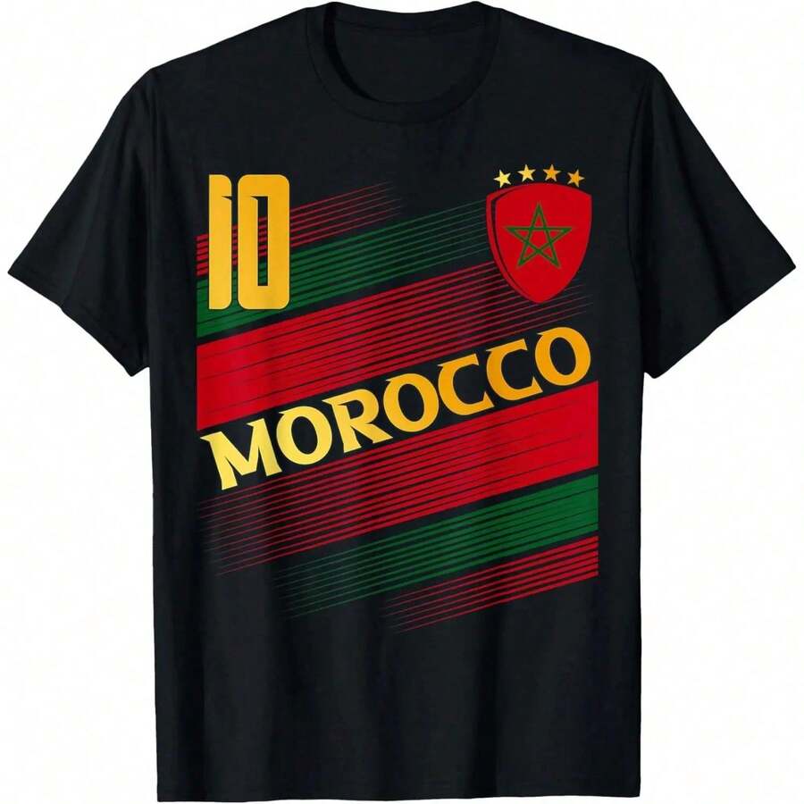 Drapeau marocain, fierté marocaine, couple T Chemise - Noir - Voir 1