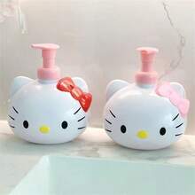 Sanrio 1/Pc Cute Cartoon Hello Kitty Liquid Dispenser Bottle, Cat-Shaped Dispenser Bottle, Hand Soap Storage Bottle, Press-Type Hand Soap Dispenser, Bathroom Accessories, Birthday Gift, Travel Accessories, Graduation Season, Back To School, Wedding, Restaurant - Multicolor - View 5