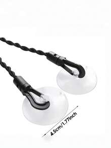1pc Elastic Clothesline Travel Clothesline Portable Retractable With Hook And Suction Cup Camping Clothesline - Multicolor - View 5