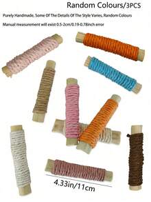 3pcs Hamster Rabbit Chew Toys, Rodent Teeth Grinding Sticks, Assorted Colors, 11cm/4.3in Length - 查看 10