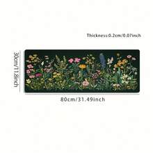 Hand-Drawn Wildflower And Plant Illustrations. Extra Large Durable Mouse Pad / Gaming Mouse Pad / Office Mouse Pad / Laptop Keyboard Pad / Desk Pad - Precision Stitched Edges, Non-Slip Rubber Base, Multiple Sizes Available. - Mouse Pad - View 9