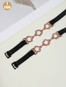 1/2 Pair Women's Rhinestone Bra Straps, Sparkling Adjustable Shoulder Straps, Lingerie Accessories, Suitable For Wedding Dress, Evening Gown, Backless Outfit, Prom, Party - Multicolor - View 8