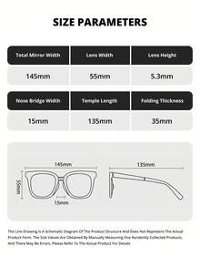 CAMEL CROWN Kacamata Lipat Polarized Bergaya untuk Pria dan Wanita, Pelindung UV Ringan untuk Mengemudi, Bersepeda & Penggunaan di Luar Ruangan - Tinta Hitam - View 6