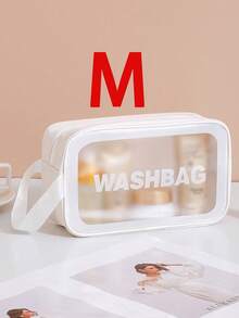 3-In-1 Set: Toiletry Bag, Storage Pouch, Suitable For Cosmetics, Stationery - Perfect For Wedding, Birthday, Gift, Portable Makeup Bag Set, Stylish Color Patchwork, Suitable For Bathroom/Travel, Cosmetics Organizer Bag, Women Beauty Tools Accessories,For Holiday Beach, Bathroom Collection, Bedroom Collection, Large Capacity - Beige - View 11