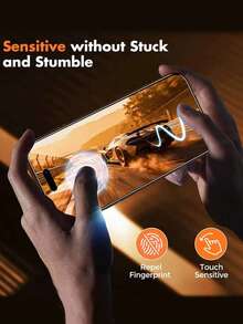2-Pack - Front And Back Screen Protectors For 17 Pro Max, 17 Pro Max, 17 Air, 16 Pro Max, 15 Pro Max, 14 Pro Max, 13, 12 And 11 Pro Max. Features Include Screen-Printed Black Borders, 9H Hardness Tempered Glass, Full Screen Coverage And Compatible With Phone Cases. - Clear - View 7