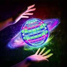 智能旋轉飛行球魔術風扇 UFO 手控旋轉球 自動回歸穩定飛行 懸浮球 LED 燈可充電 指尖飛行球 防碰撞設計 操作簡單 互動飛行玩具 - 彩色 - 查看 12