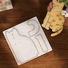 1pc Cute Cat Sewing Pattern Embroidery & Sewing Template - Durable Patchwork Tool, PET Template Precise Cutting Tool, Suitable For Beginner Sewing Patterns, Suitable For Positioning And Tracing Sewing Templates, Handmade Craft Cutting Tool - Classic - View 10