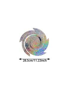 8pcs/Set Holographic Reflective Bird Repellent Spiral Deterrent, 360° Rotating Bird Scare Device, Suitable For Garden, Patio, Farm, Orchard Outdoor Decoration, Prevent Birds From Approaching - A - View 4