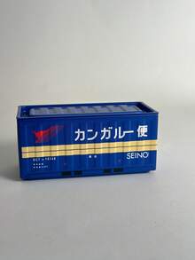 1PC Mini Metal Storage Box, Simulated Container Style Desktop Ornament, Birthday Gift, Length 11.5cm - View 3