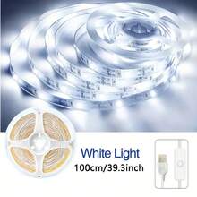 شريط إضاءة LED يعمل بطاقة USB من LQHZMYY، 1 لفة، 5 فولت 2835 أبيض/أبيض دافئ، مع مفتاح زر، لاصق، قابل للقص، لإضاءة خلفية التلفزيون، ديكور المنزل، غرفة النوم، الخزانة، المطبخ - مفتاح ضغط - مشاهدة 22