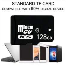 1pc 32GB 64GB 128GB 256GB Micro TF SD Card C10 High Speed SD Card, Suitable For 4K Video, Steam Deck, Camera, Phone, - Black - View 4