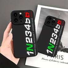 Funda de lujo para móvil 1N23456 de motocicleta para iPhone 17 16e 16 15 14 13 12 11 Mini Pro Max Air X XR XSMAX 8 7 Plus, cubierta trasera de TPU suave anticaídas. - Multicolor - Ver 3