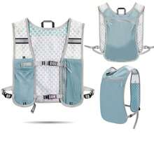 Running Water Bottle Storage Vest, Reflective Hydration Backpack Outdoor Hiking Vest Bag, Sports Water Bladder Backpack Hiking Bag Large Capacity Sports Hiking Camping Travel Lightweight Multi-Pocket Unisex, Suitable For Marathon Running Cycling Hiking, Adjustable Multi-Compartment - Multicolor - View 12