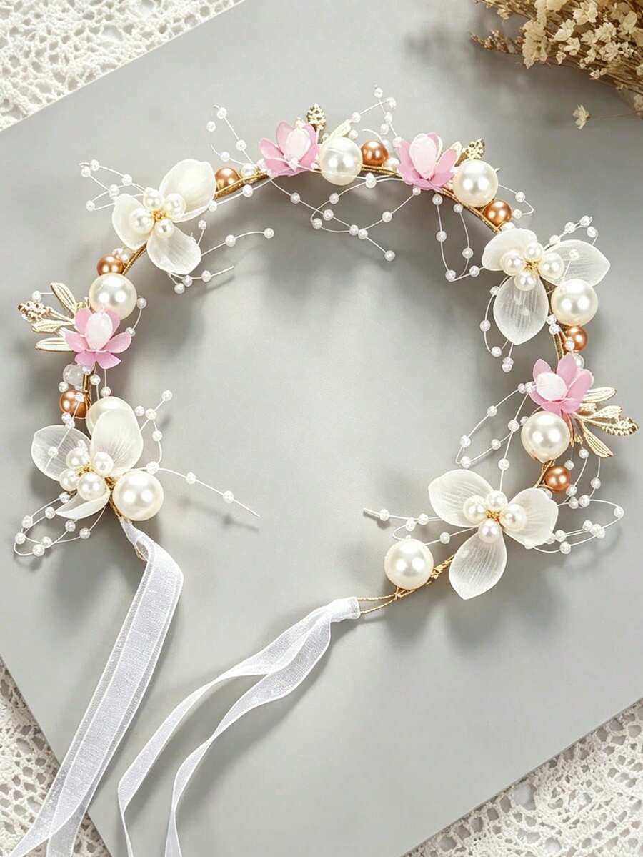 1 Piece Delicate Korean Style Headband, Forest Type Hair Accessory For Weddings And Daily Wear - Purple - View 1