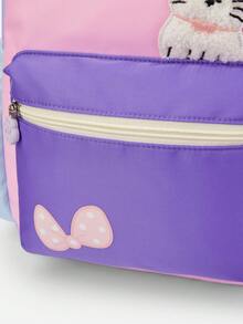 Balabala 2026 New Kids Backpack, Cute & Fashionable, Lightweight, Unisex For Boys And Girls, Soft & Durable, Daily Use & Travel Bag - Pink Purple - View 6