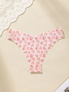 10 piezas/paquete - Bragas sin costuras con borde ondulado para mujeres, tela cómoda y sexy amigable con la piel, bragas de bikini sin costuras para damas - Multicolor 12 - Ver 1