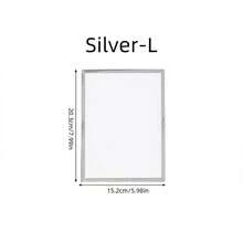 1/3pcs Stainless Steel Photo Frame, Vertical Rectangular Picture Frame, Suitable For Displaying Personal, Family Or Memorial Photos, Enhances Decorative Effect, Suitable For Various Occasions, Holiday Gifts, Desktop Decoration Home - Multicolor - View 15