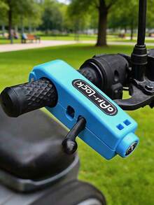 Universal Anti-Theft Throttle And Handlebar Lock, Bicycle Lock, Bicycle Accessories, Suitable For Motorcycles, Bicycles, Electric Bicycles And Scooters - Lightweight Waterproof Plastic Grip Lock/Anti-Theft Clamp, Portable Handlebar/Bar Security Device, Can Fix Throttle Twist And Steering; One-Hand Quick Installation, Key Or Password Option; Suitable For Commuters, Delivery Riders, Students, Off-Road Riders, Garages, Parking Lots, Travel, Camping And Outdoor Storage - Multicolor - View 3
