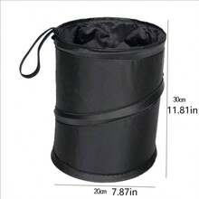 Hanging 7.87x11.81 Inch Car Trash Can - 1pc Convenient Garbage Container And Seat Back Storage Bag - Car Interior Accessory, Foldable Car Trash Can, Car Seat Hanging Storage Garbage Bag, Car Built-In Storage Bin, Home Storage, Bathroom Storage, Kitchen Storage, Home Trash Can, Office, Dorm Desk Trash Can, Storage Bin, Outdoor Camping Portable Trash Can, Hanging Storage Bin, Gift - Folding Bucket - View 8