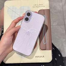 Adecuado para funda de teléfono 17/17PROMAX, 16PRO/15 con lazo morado, 13 transparente, 11 con orificios finos, XS/XR. - Multicolor - Ver 3