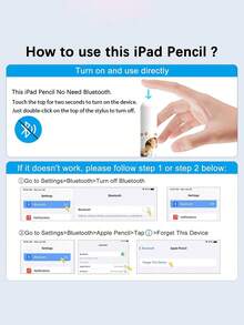 Cute Cat Stylus Pen Compatible With Ipad Pencil Compatible With Ipad, Type-C Charging Stylus Pen, Compatible With Apple Pro 11" 1/2/3/4, Pro 12.9" 3/4/5/6, Air 3/4/5, Mini 5/6, 6/7/8/9/10/A16, Air 11"/13" M2/M3, Pro 11"/13" M4/M5, 135mAh - View 3