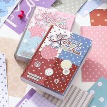 JotBox 120張韓式M5內頁素材本，Ins波點馬卡龍色DIY裝飾撕頁便條紙 - 韓系M5素材本 - 查看 1
