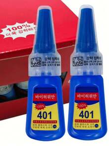 1pc 401 Strong Quick-Dry Glue 10g, Colorless Low-Odor Waterproof Heat-Resistant Multi-Purpose Repair Glue, Suitable For Rhinestone Jewelry Shoe Repair, Household Metal Plastic Wood Crafts, Strong Bonding Long-Lasting - 401 Nail Art Glue - View 4