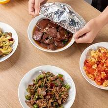50 Reusable Aluminum Foil Elastic Insulation Covers - Aluminum Foil Covers, Kitchen Cling Film Covers, Suitable For Bowls, Plates, Tableware - Keep Food Warm And Fresh, Food Preservation Equipment, For Baking Use - Aluminum Foil Food Lid - View 8