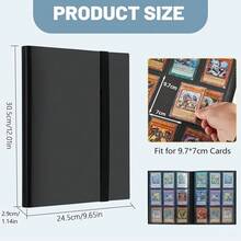 396-Slot Card Organizer, 22 Inner Pages, Elastic Band Closure, High-Quality Binder, Suitable For Sports, Games And Collectible Cards-Durable Protective Sleeve, Side-Mounted Design. - A - 查看 4