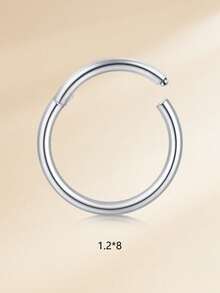 TOKRING 1pc 14G-20G Nose Rings 316l Septum Jewelry Hinged Segment Ring Body Piercing Nose Hoop Lip Rings Nose Helix Cartilage Rook Earrings - Buckle - View 17