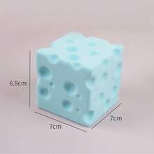1pc 2026 New Slow Rebound Realistic Cheese Bread Squeeze Toy, Soft & Sticky Cheese Block Stress Relief Toy, Silicone Highly Attractive Animal Cream Mud, Thick Hand Feel, Daily Stress Relief & Boredom Relief, Perfect Party Favor, Anti-Stress Toy, Desk Decor, Birthday Gift, Easter Gift, Perfect Gift - Multicolor - View 17