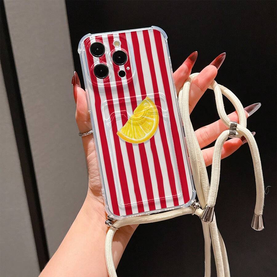 Transparent Card Slot Phone Case, Compatible With IPhone, Galaxy, Honor, Tecnoo And More, Transparent Wallet-Style Silicone Back Cover, Shockproof, Waterproof, Anti-Drop, Anti-Scratch - Multicolor - View 1